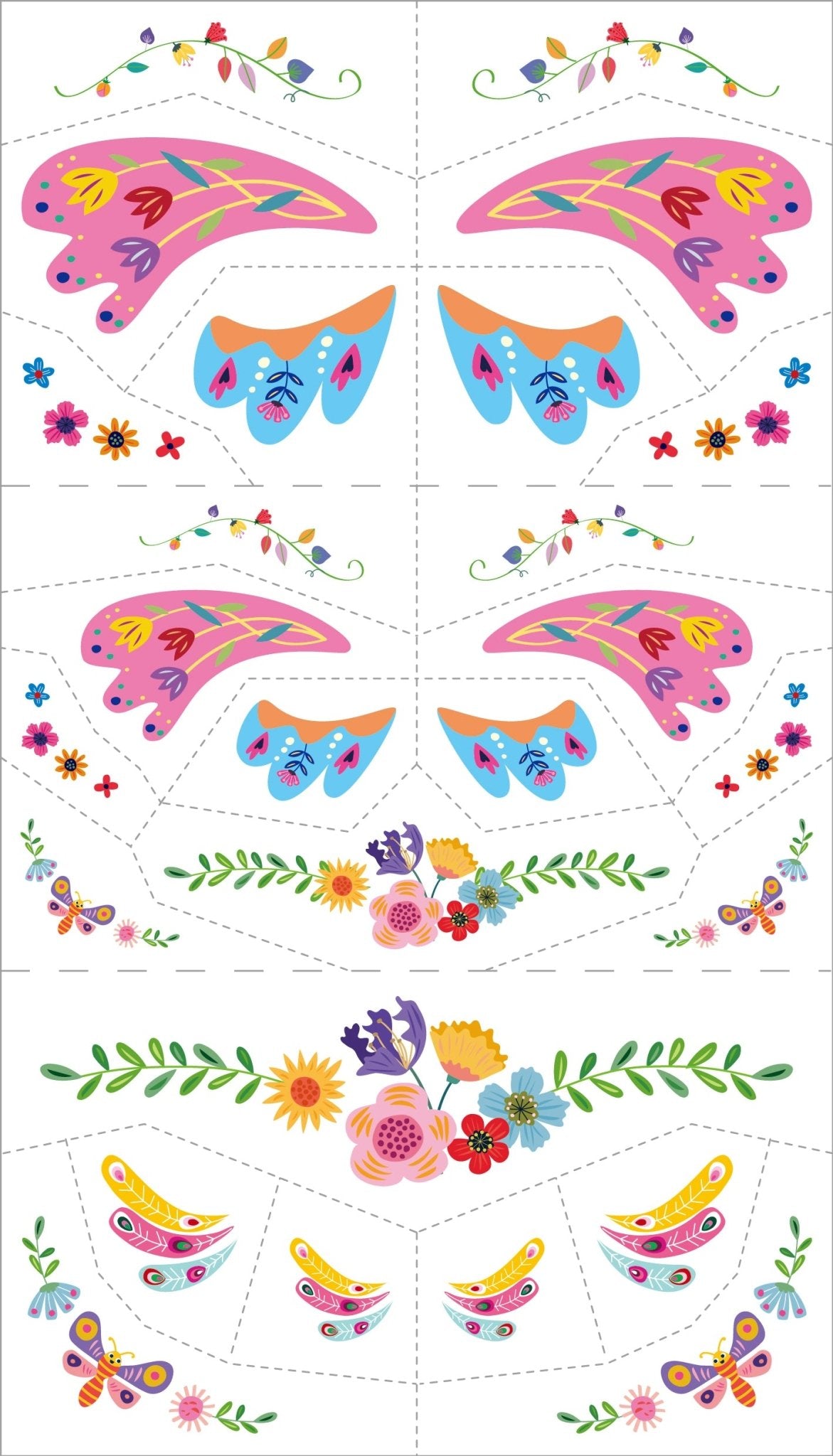 Avenir - Face Sticker and Tattoos Fantasy Garden World - Image 4