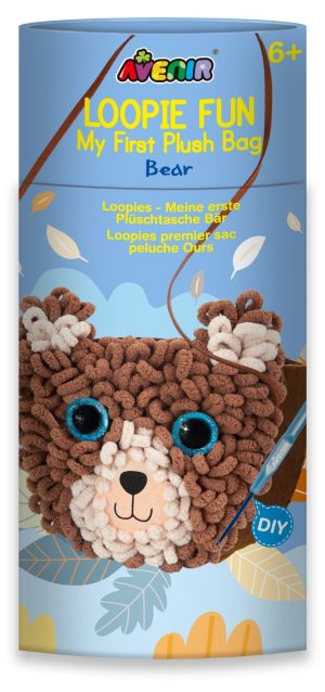 Avenir - Loopie Fun My First Plush Bag - Bear