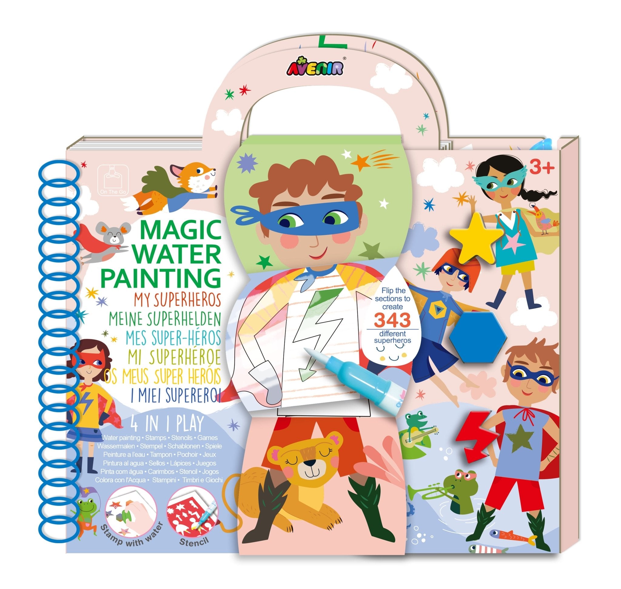 Avenir - Magic Water Painting 4in1 My Superheros