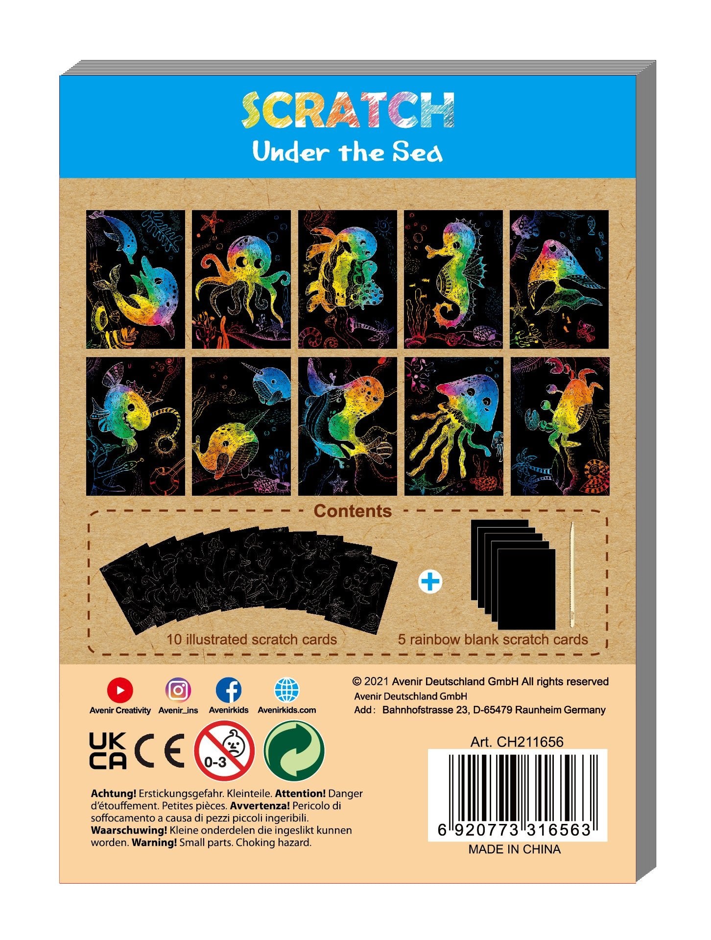 Avenir - Mini Scratch Book - Under the Sea - Image 3