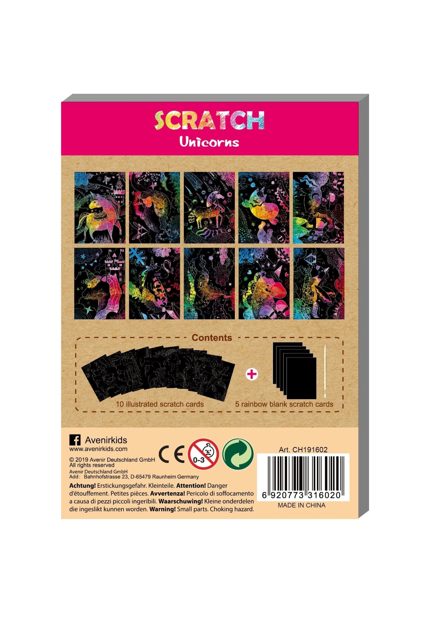 Avenir - Mini Scratch Book - Unicorns - Image 5