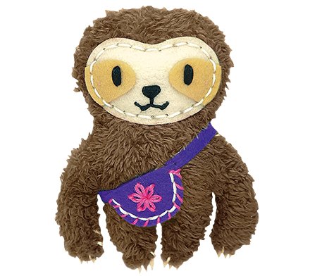 DIY Sewing Keychain - Sloth