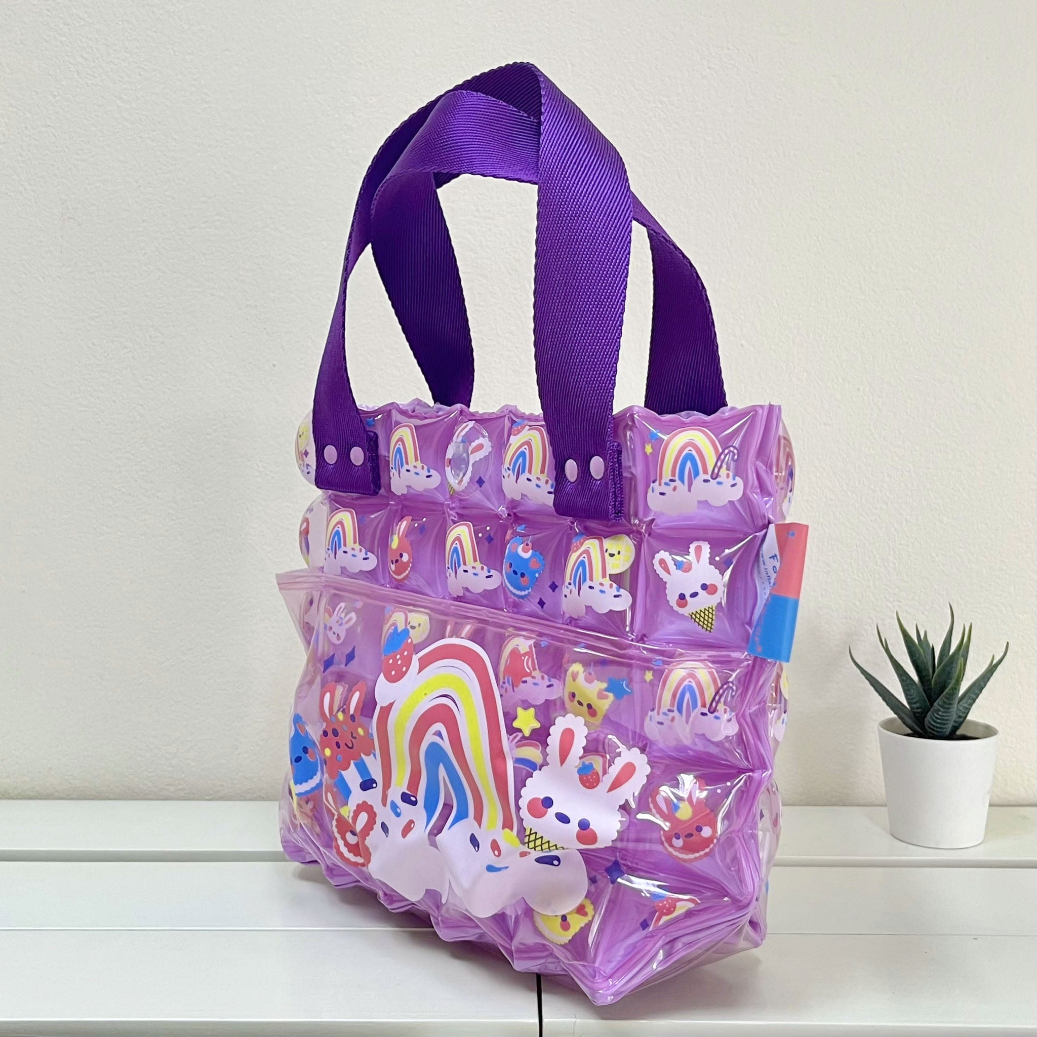 Inflatable Hand Bag with Pocket - Rabbit Cake - Image 2