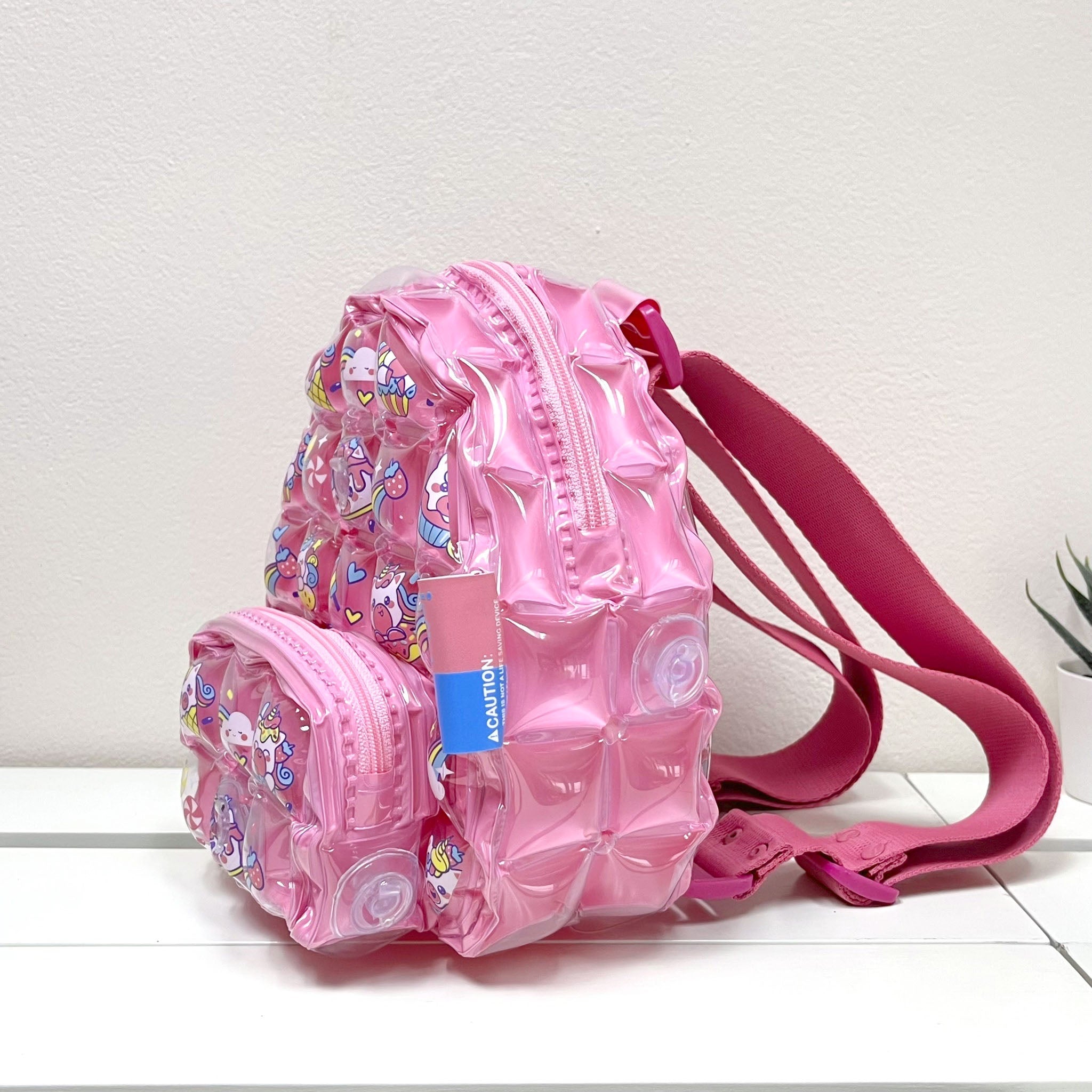 Inflatable Kids Backpack (Small) - Cupcake Unicorn - Image 2