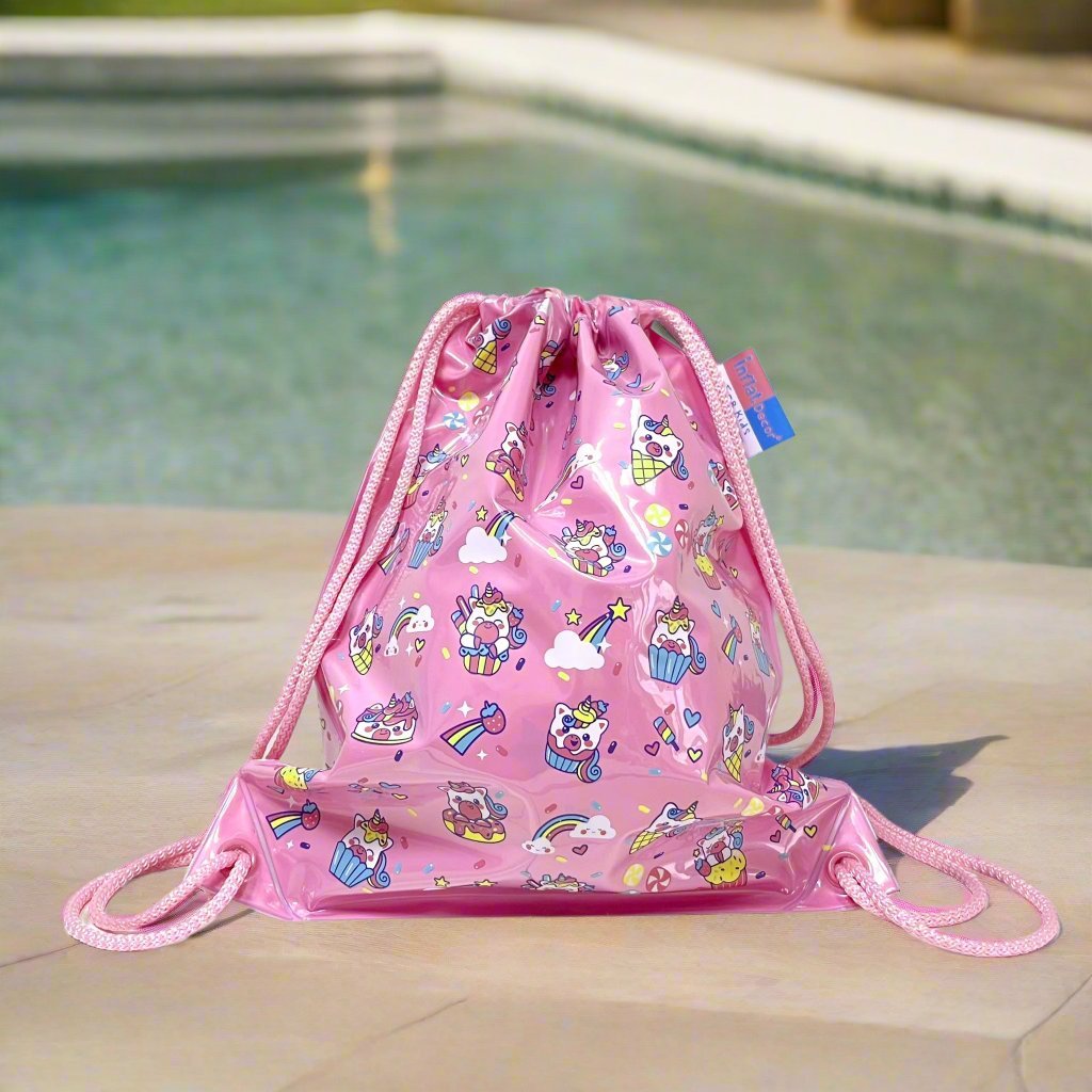 Inflatable Swim Bag - Cupcake Unicorn