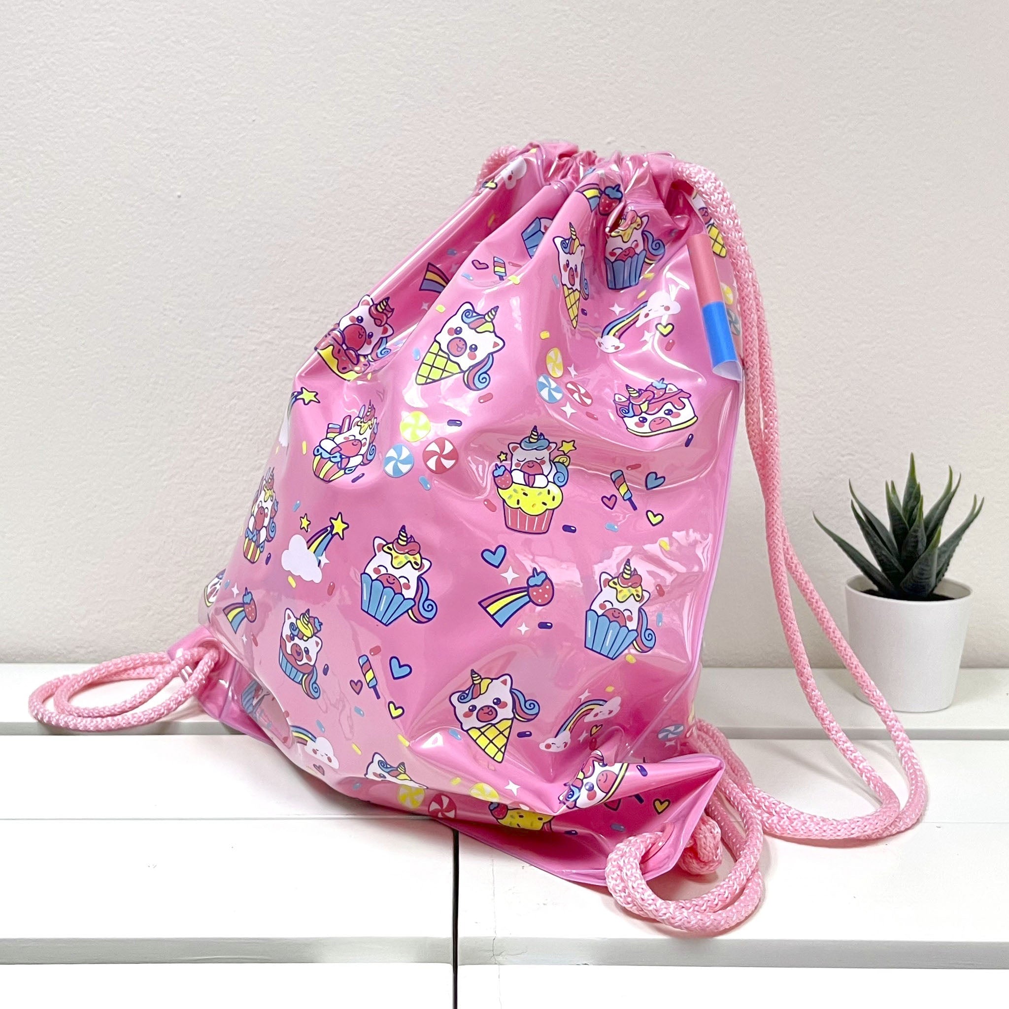 Inflatable Swim Bag - Cupcake Unicorn - Image 3