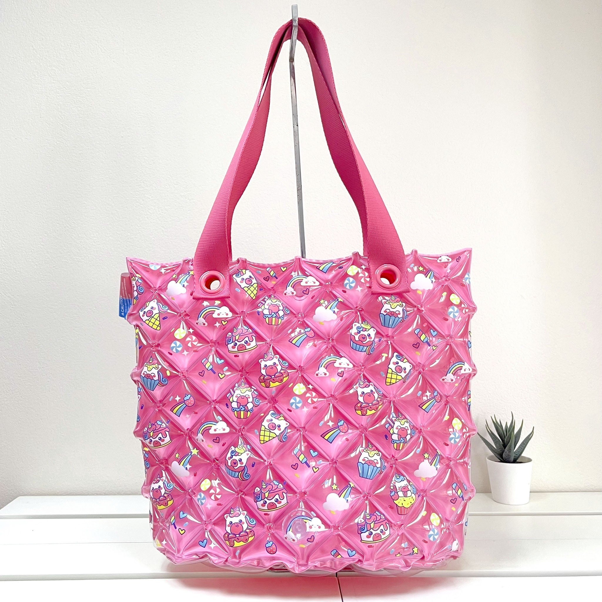 Inflatable Tote Bag (Medium) Diamond - Cupcake Unicorn - Image 3
