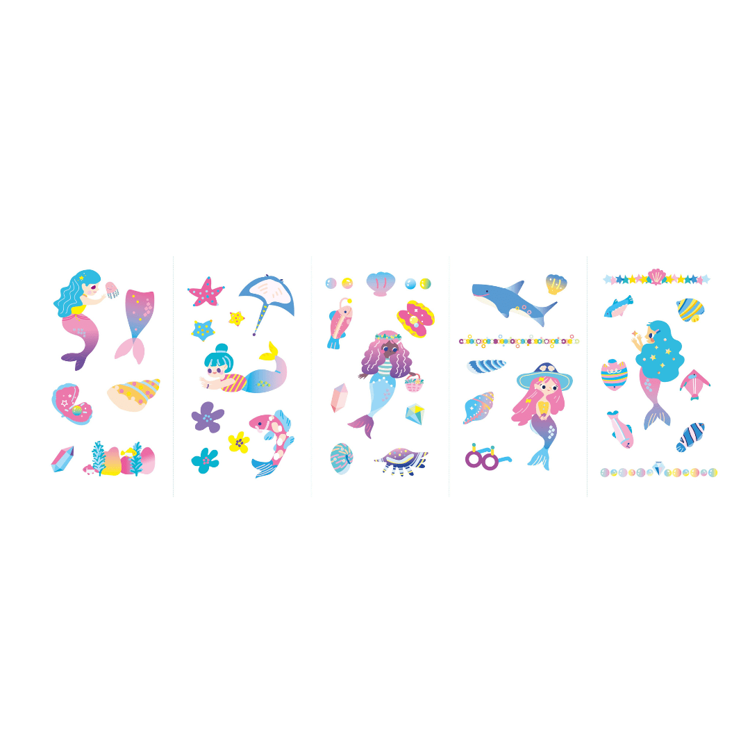 Nail Stickers and Tattoos Box Set - Mermaid - Image 5