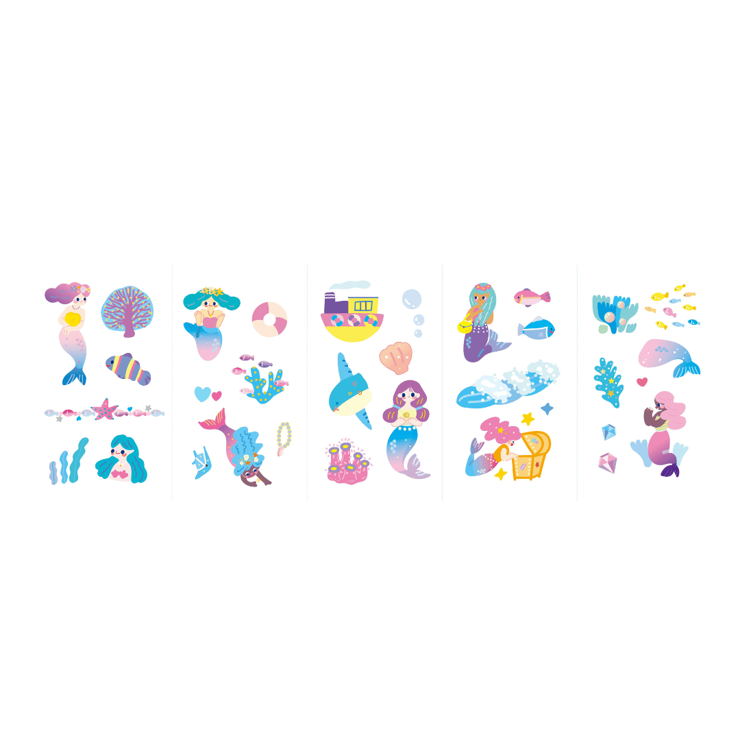 Nail Stickers and Tattoos Box Set - Mermaid - Image 4