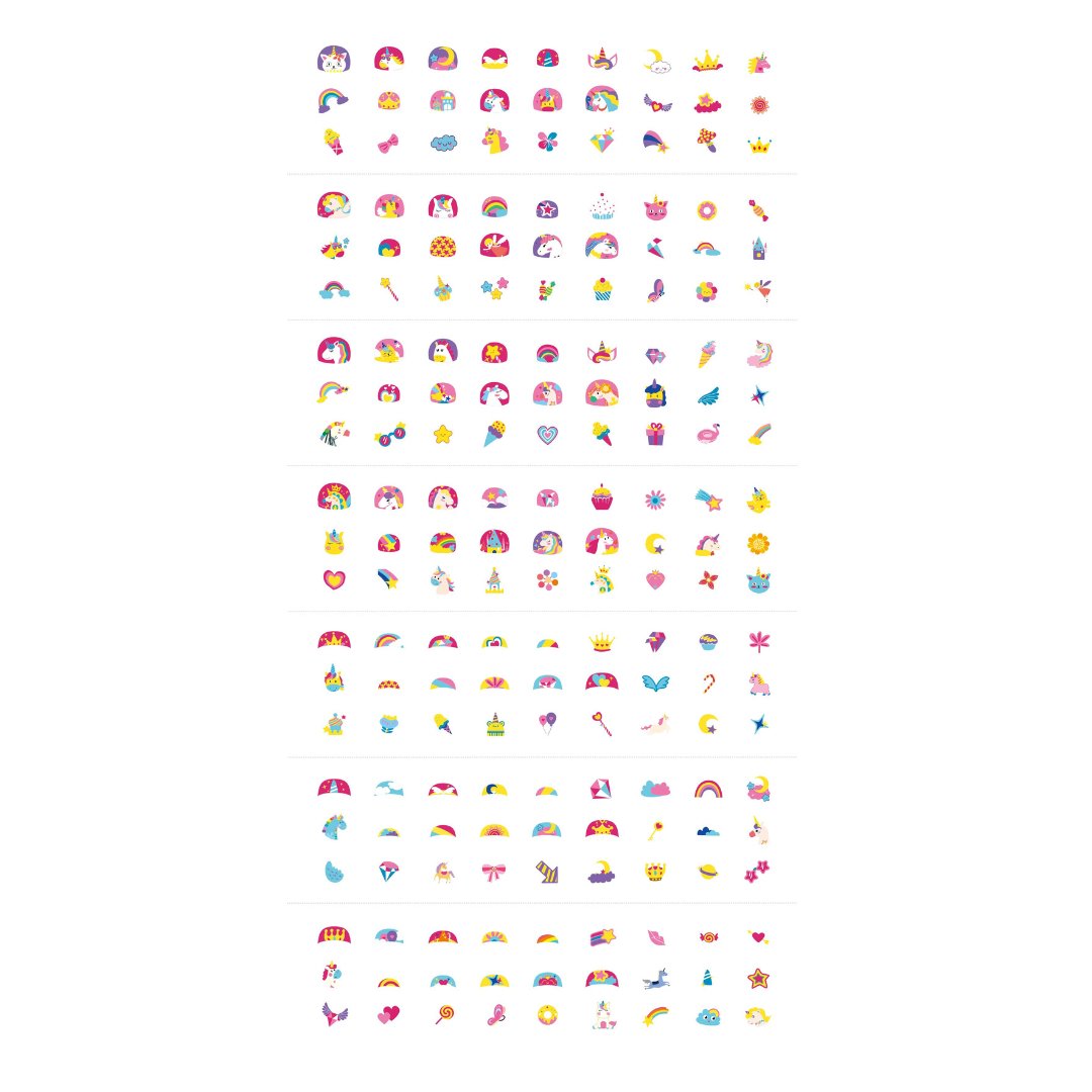 Nail Stickers and Tattoos Box Set - Unicorns - Image 5