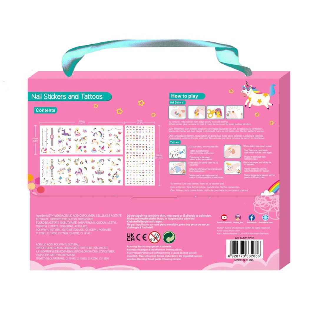 Nail Stickers and Tattoos Box Set - Unicorns - Image 2