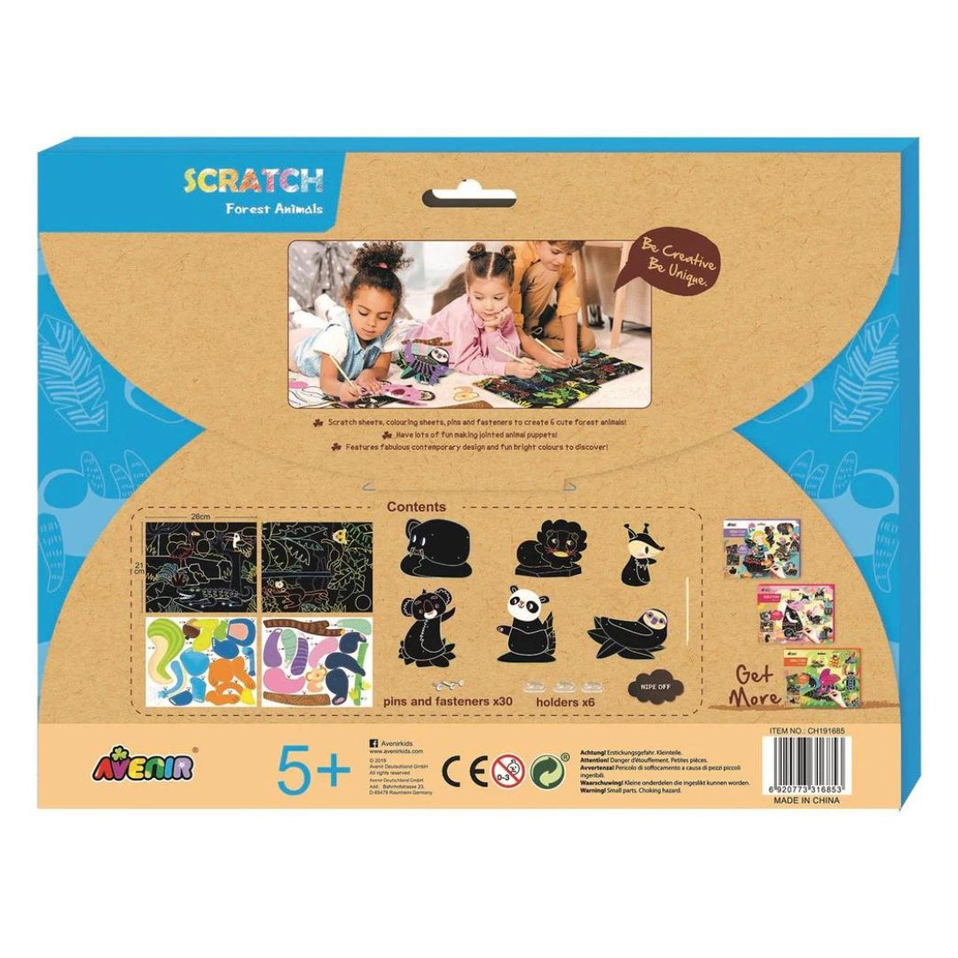 Scratch Art Joint Puppet - Forest Animals - Image 2