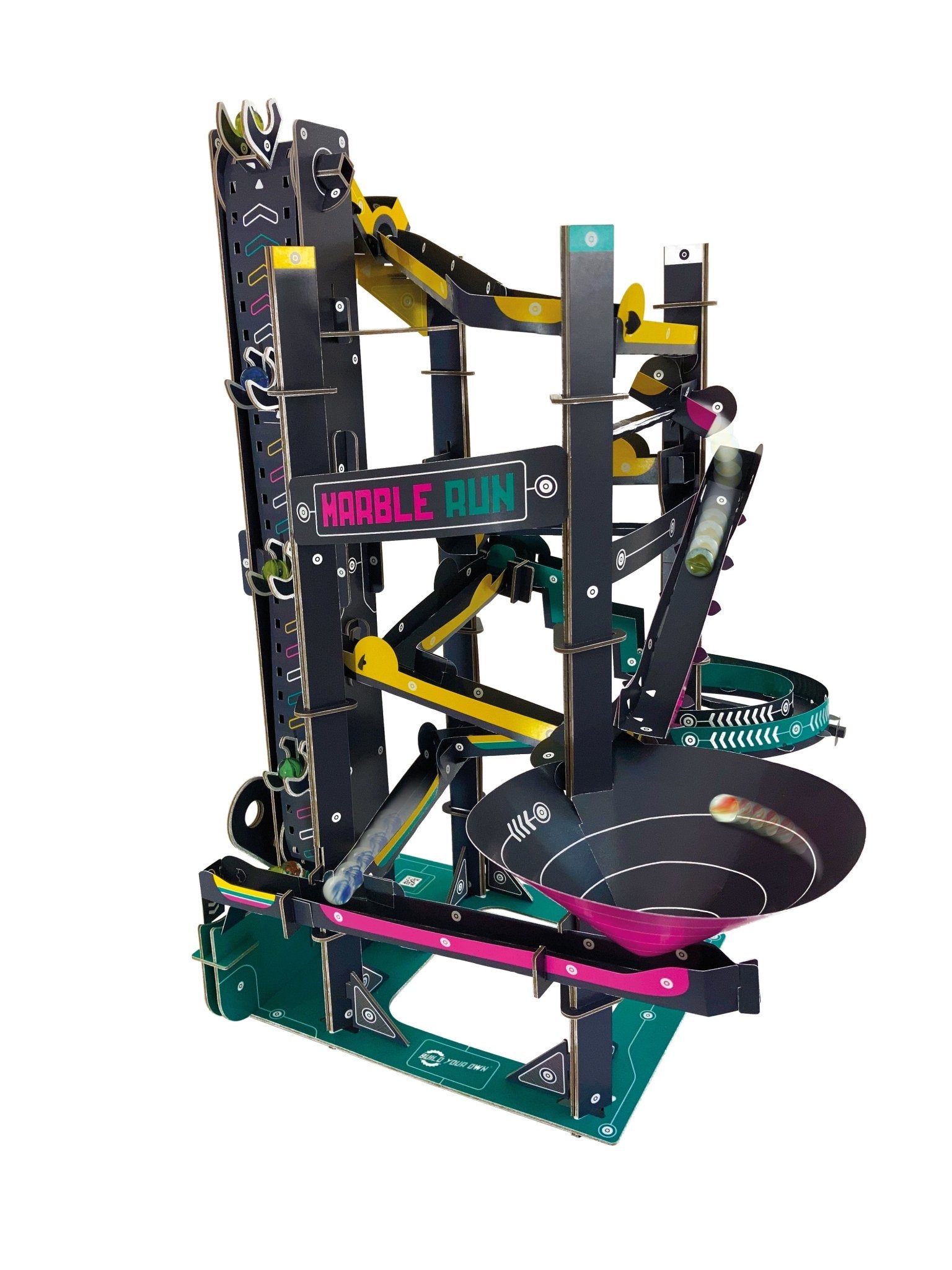 STEM Build - Marble Run with Three Neon Tracks - Image 9