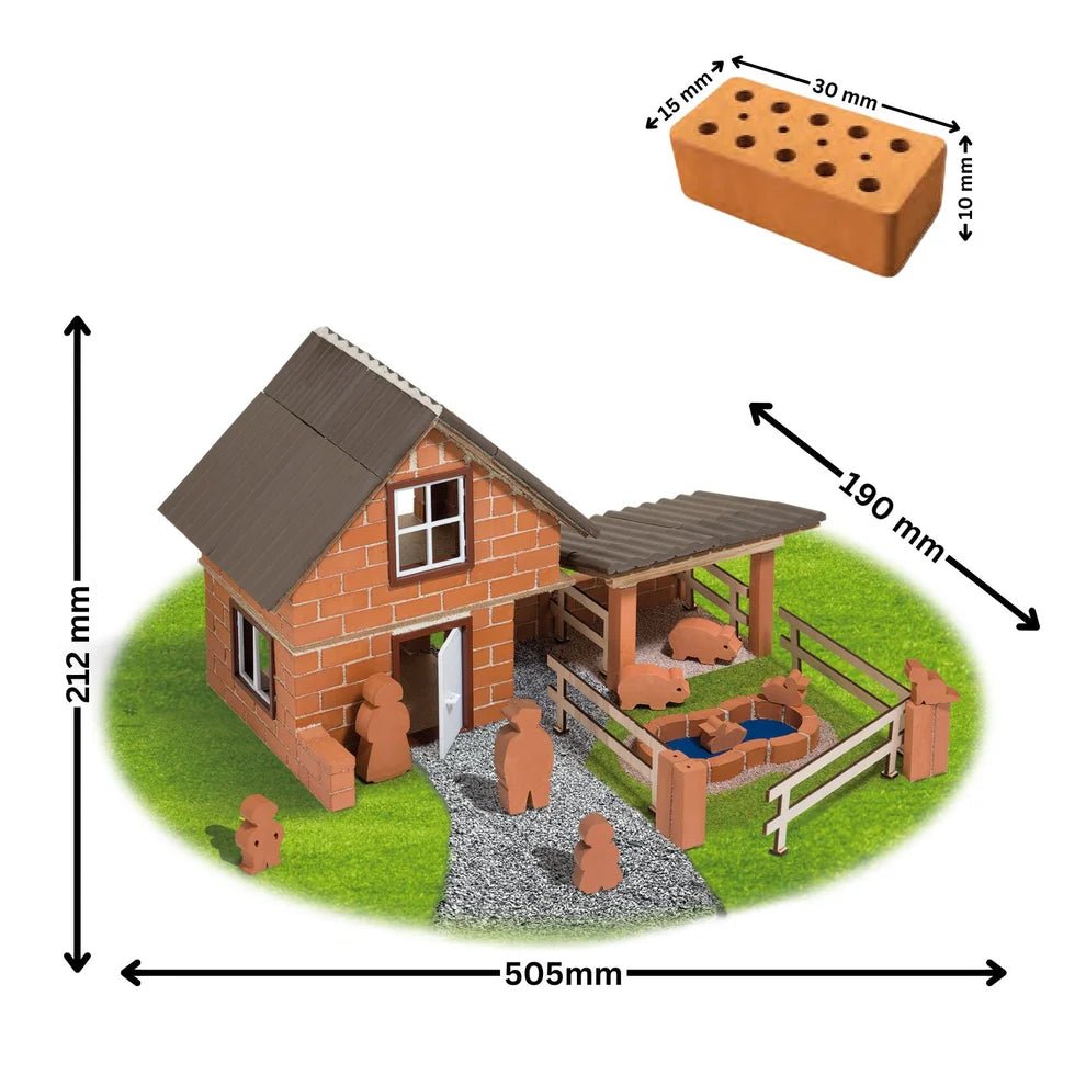 Teifoc Real Bricks Building Sets - Farm Building Set - Image 2