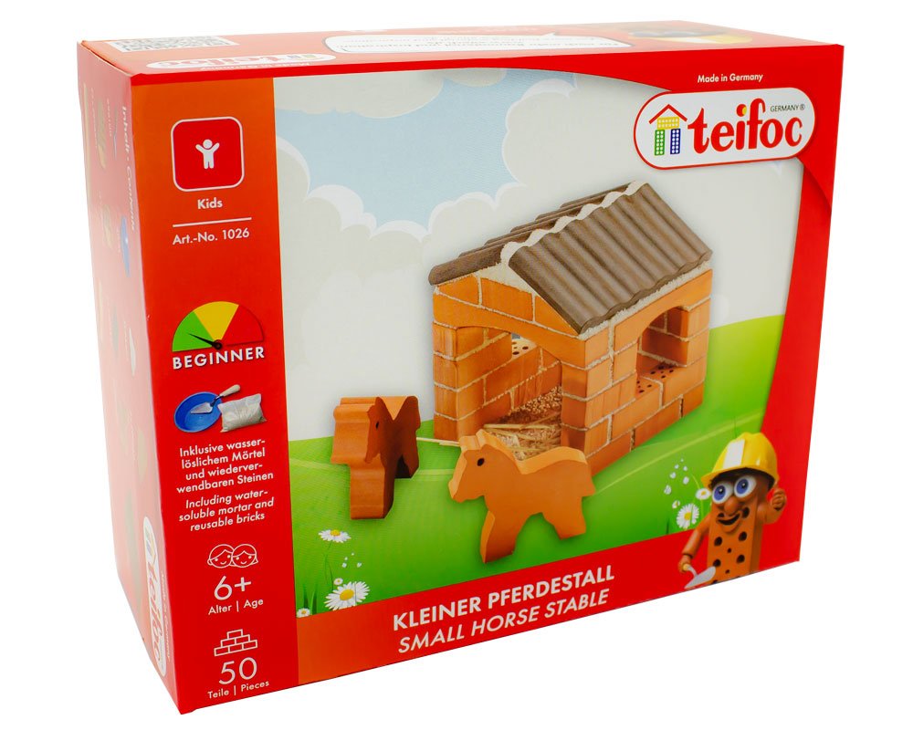 Teifoc Real Bricks Building Sets - Horse Stable - Image 2