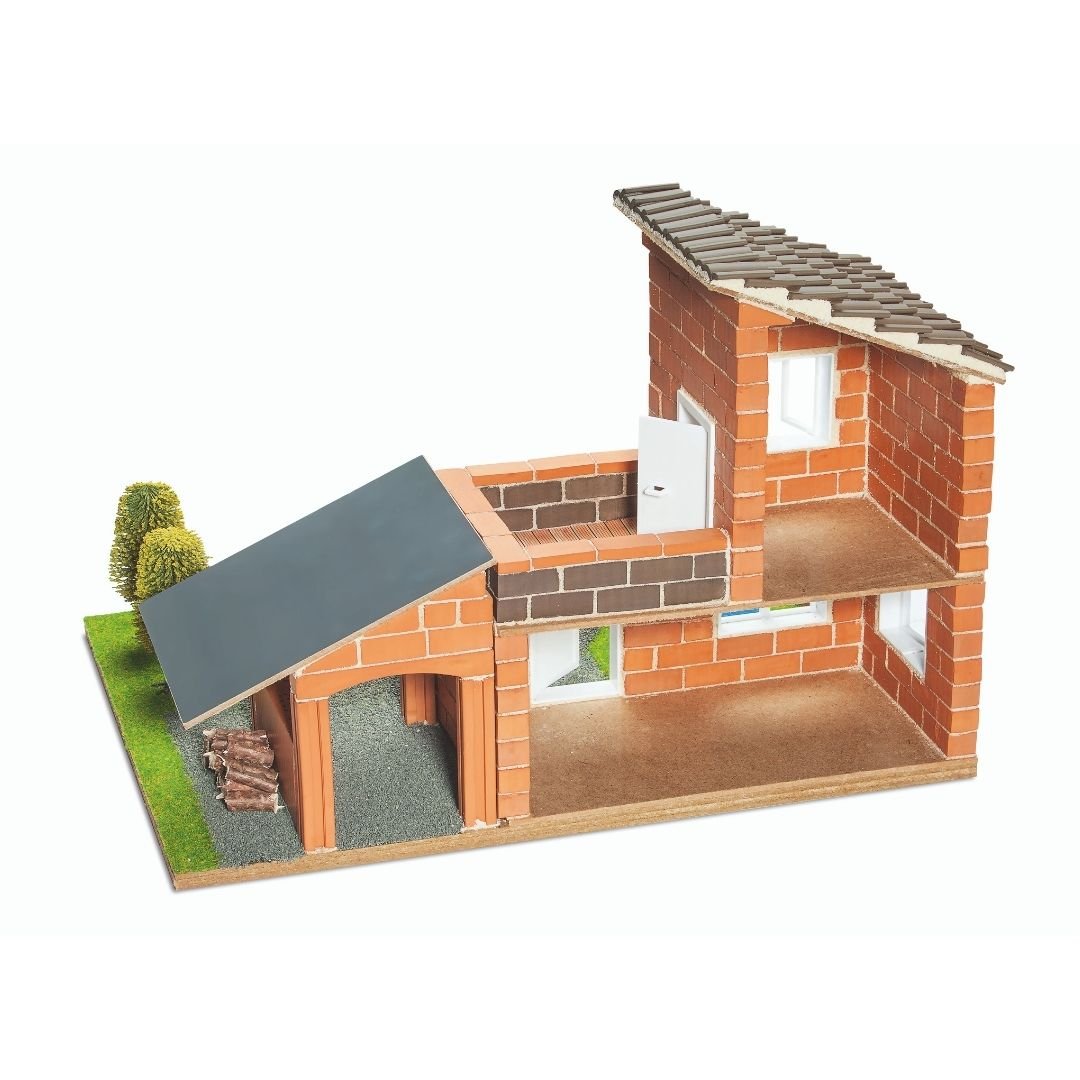 Teifoc Real Bricks Building Sets - Villa with Garage - Image 4