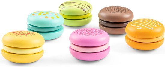 Wooden Macarons - 6 pieces - Image 3