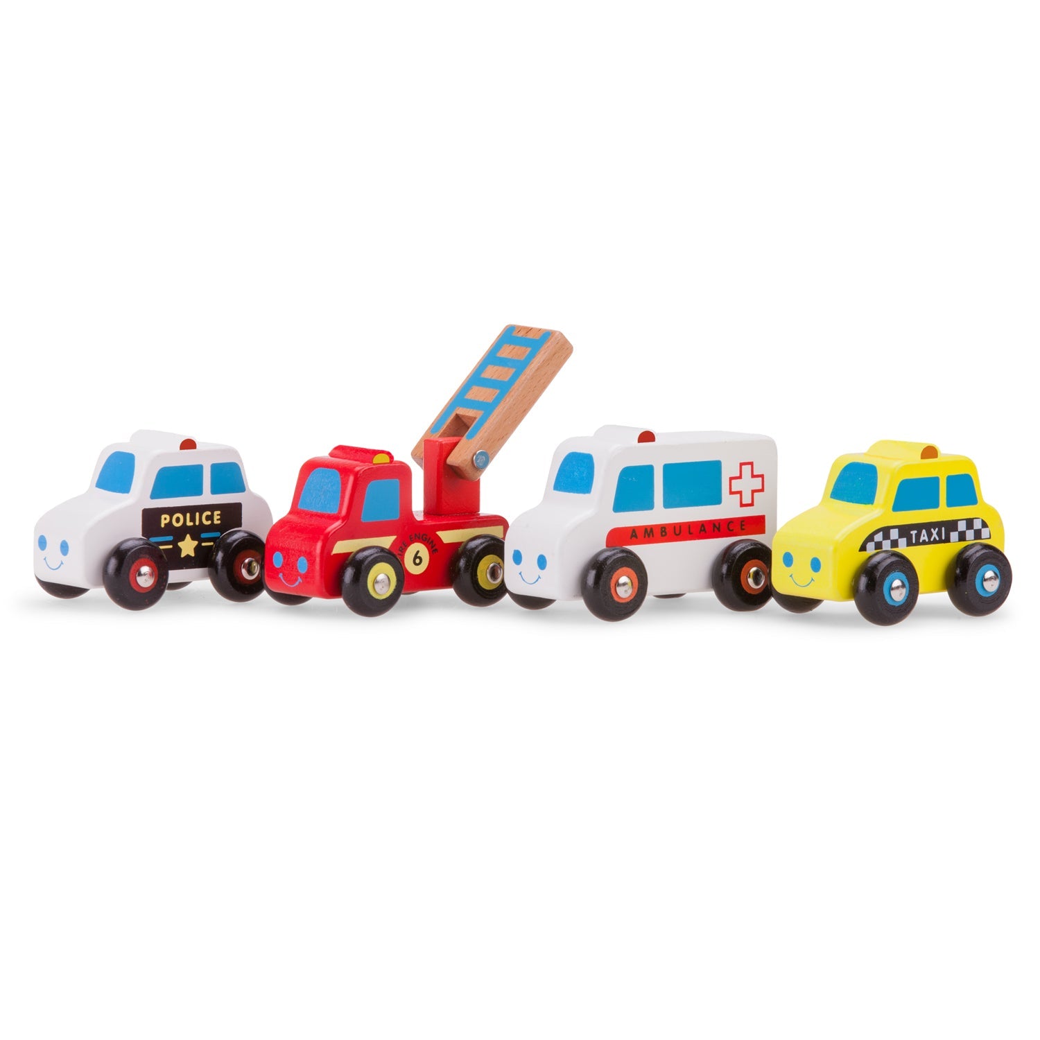 Wooden Vehicle Set - 4 Vehicles - Image 2